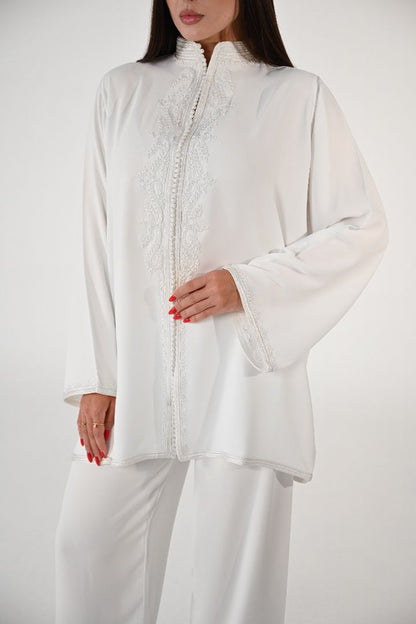 Pearl White Tunic & Pants