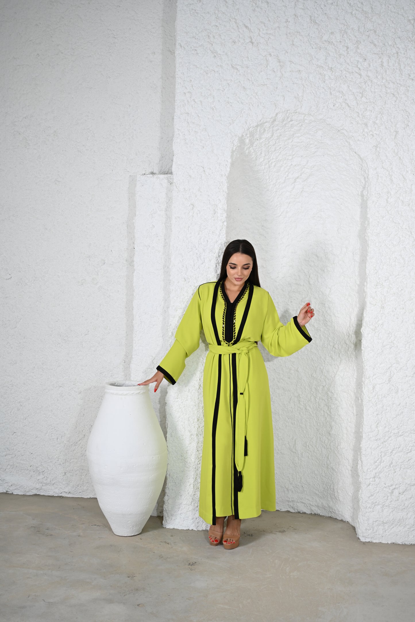 Pear Green Modern Abaya