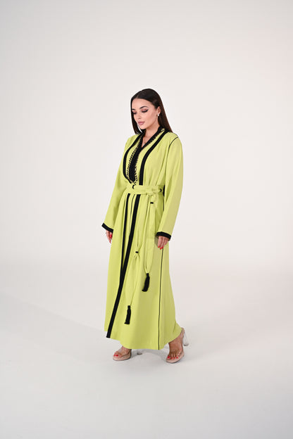 Pear Green Modern Abaya