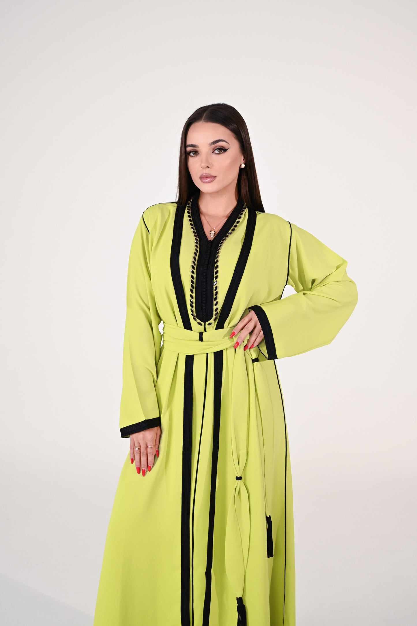 Pear Green Modern Abaya