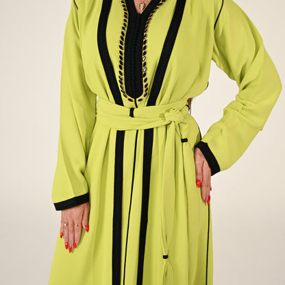 Pear Green Modern Abaya