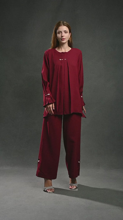 Tunic Sleeve Set (Oak Maroon)