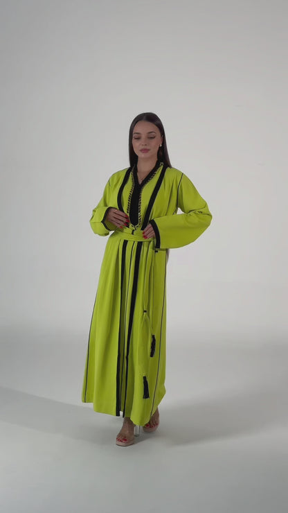 Pear Green Modern Abaya